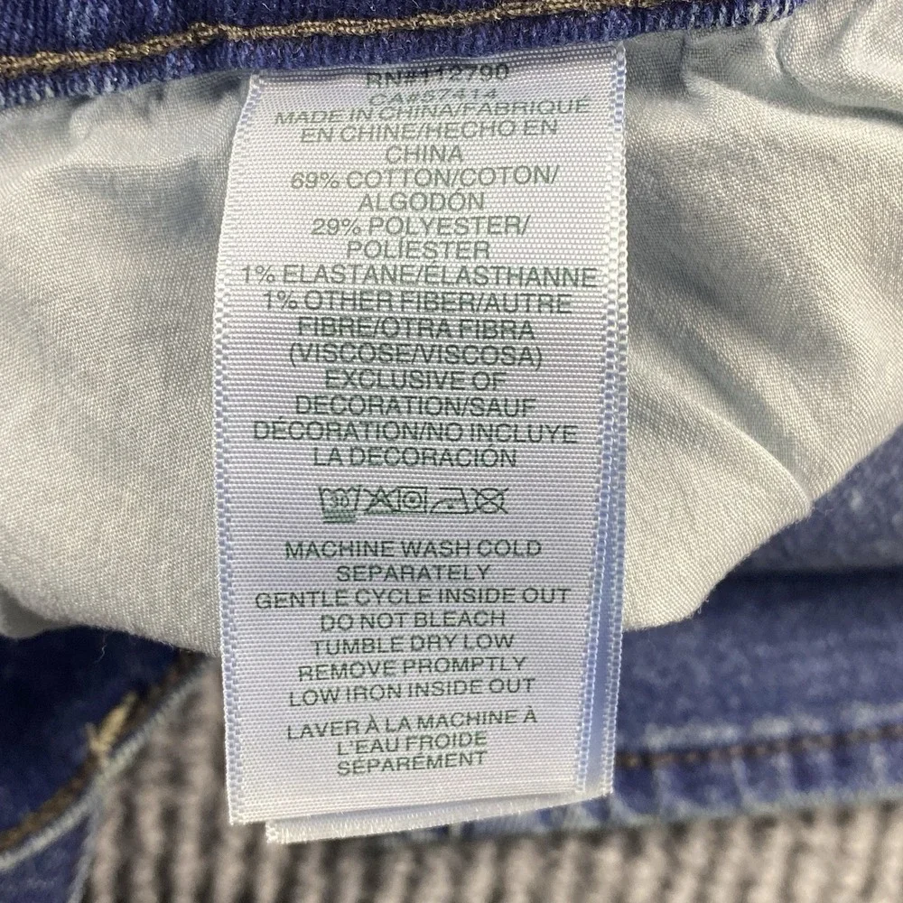 True Religion Geno Slim Flap Jeans Mens 44 Blue Medium Toasted Cinnamon Wash Y2K